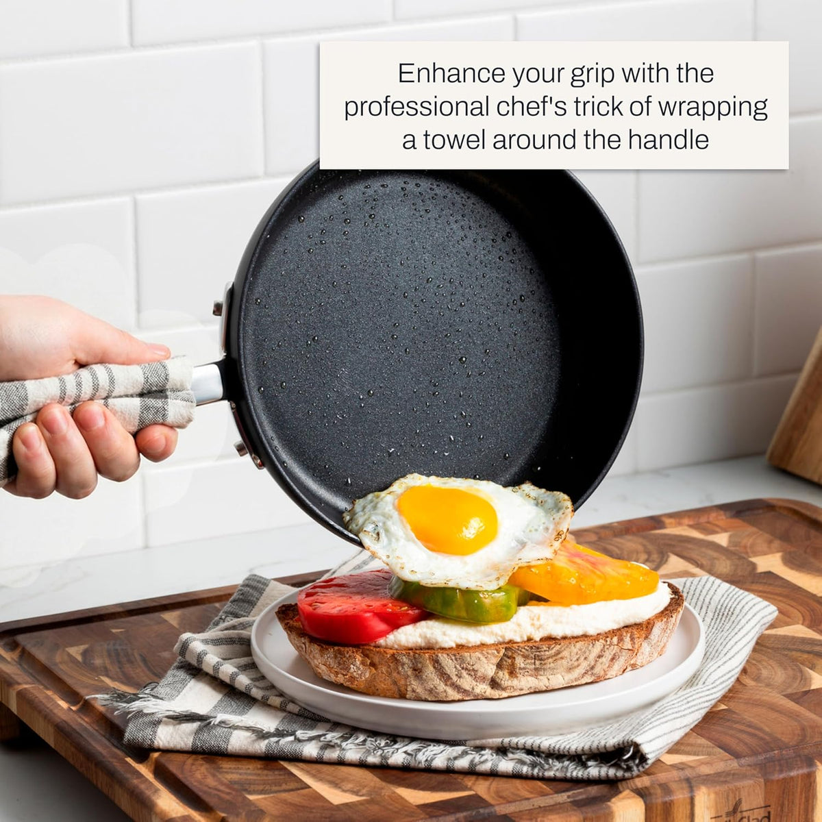 All-Clad HA1® Nonstick 12" Fry Pan with Lid, Induction Ready