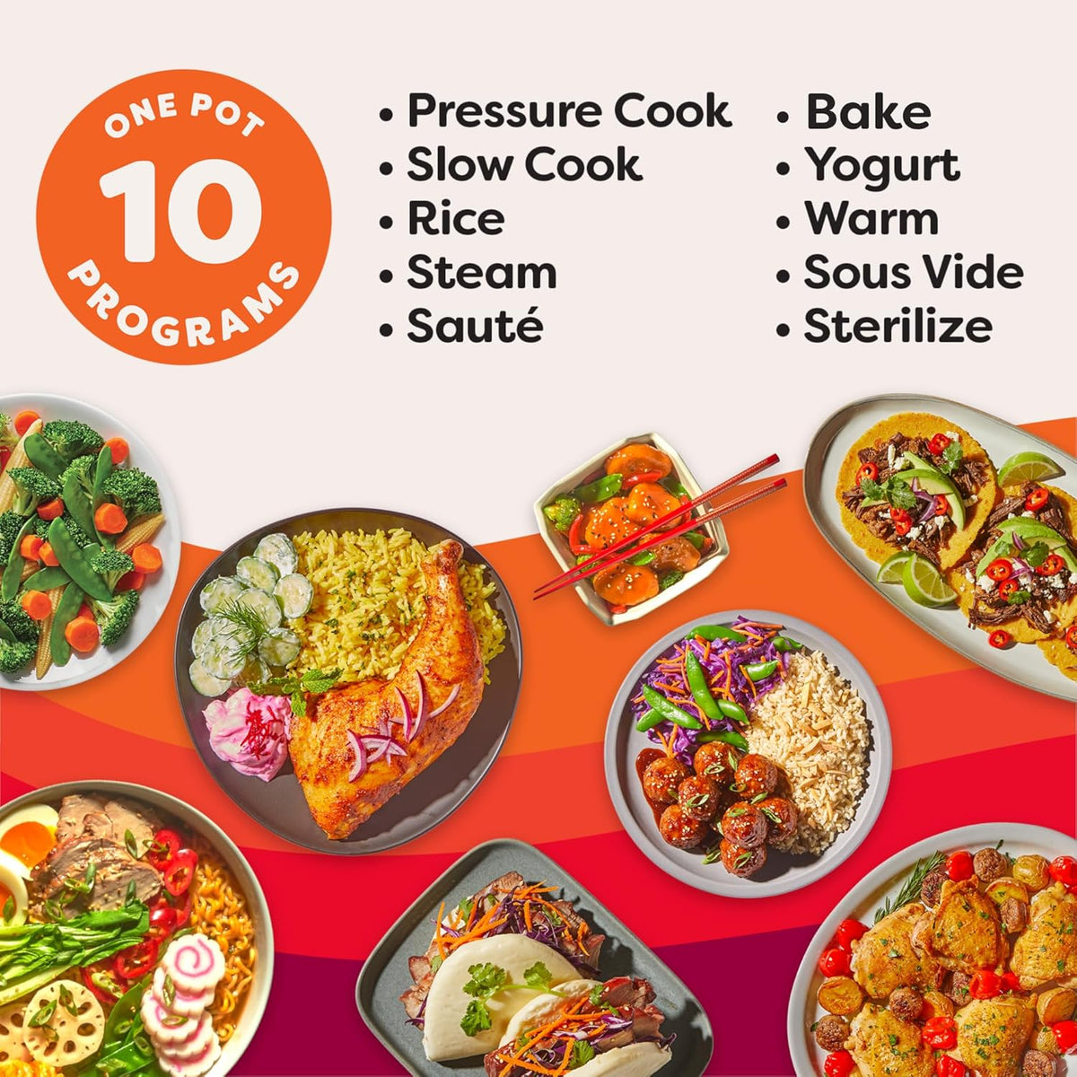 Instant Pot Pro 6 Qt 10-in-1 Electric Pressure Cooker, Black
