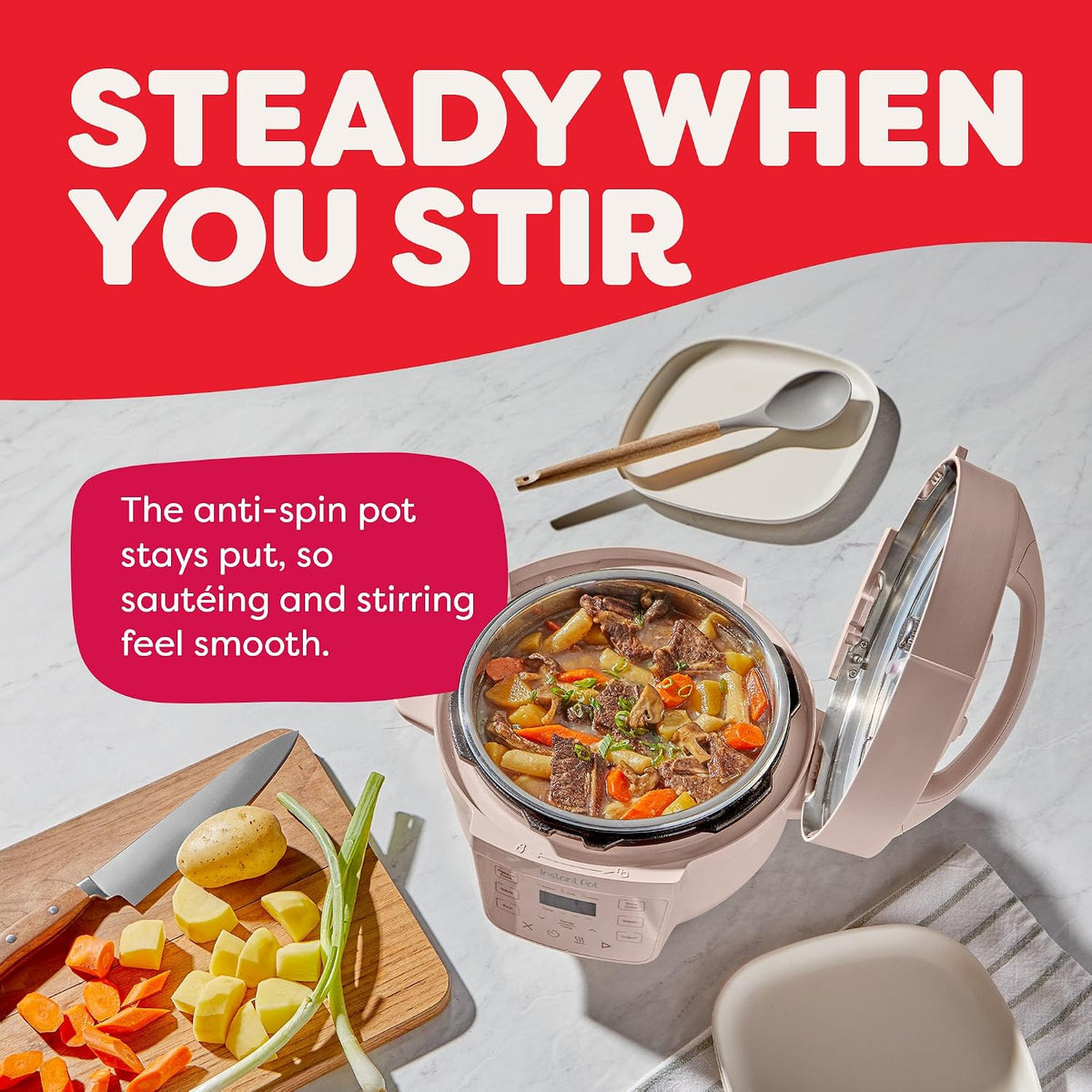 Instant Pot Rio Mini 4 Qt 7-in-1 Electric Pressure Cooker, Rosewater Pink