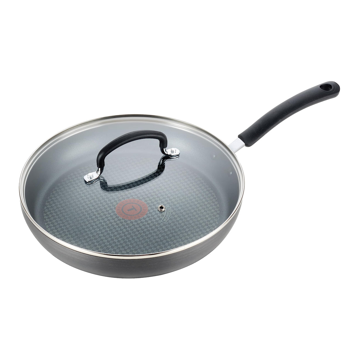 T-Fal Ultimate Hard Anodized Nonstick Fry Pan, 10 in with Lid, Onyx