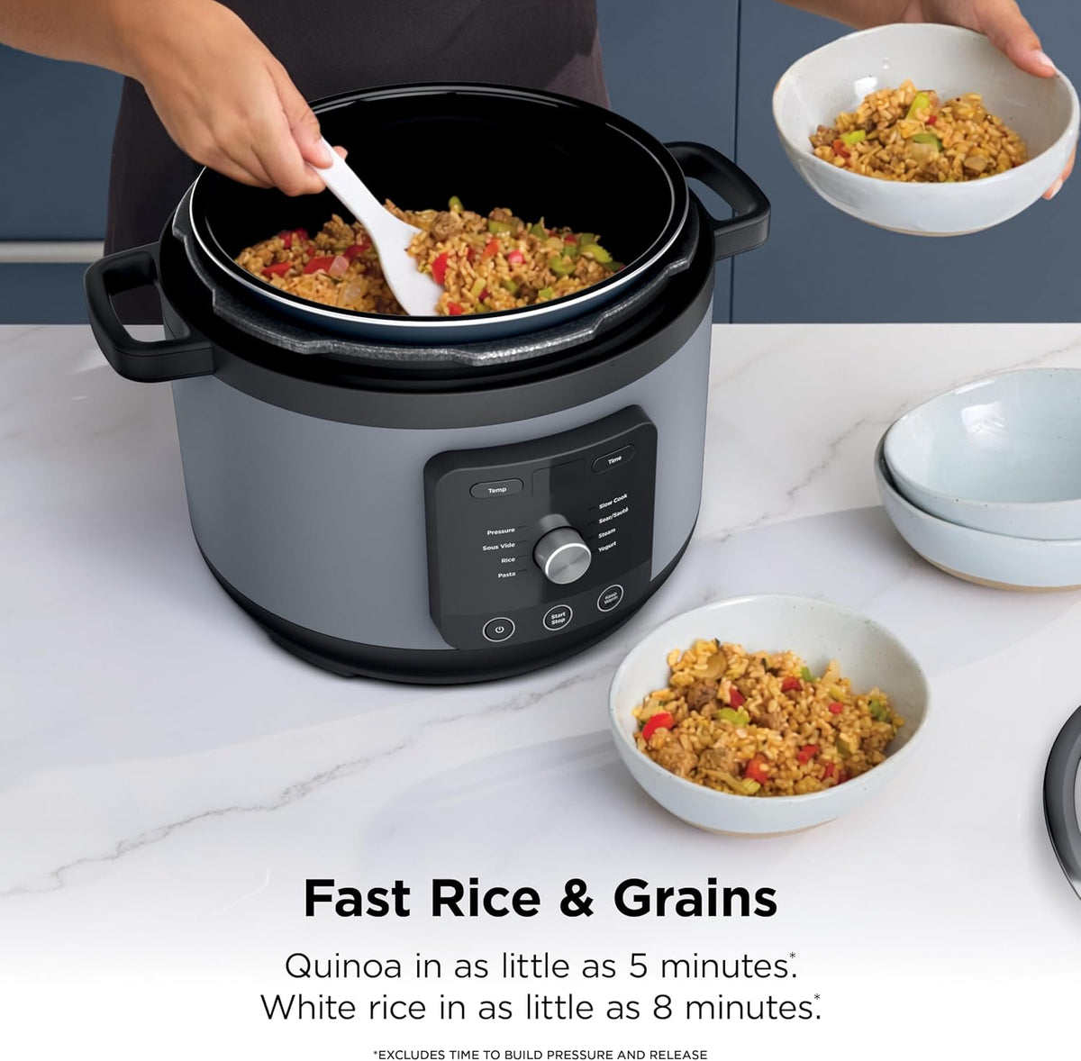 Ninja® HyperHeat™ 9-in-1 Pressure Cooker, 6.5-qt, Stone Purple, PC201SP
