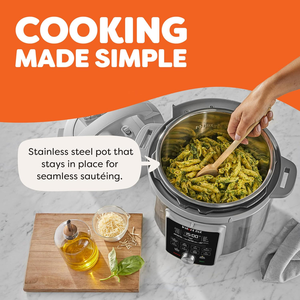 Instant Pot 6 Qt 9-in-1 Electric Pressure Cooker, WhisperQuiet