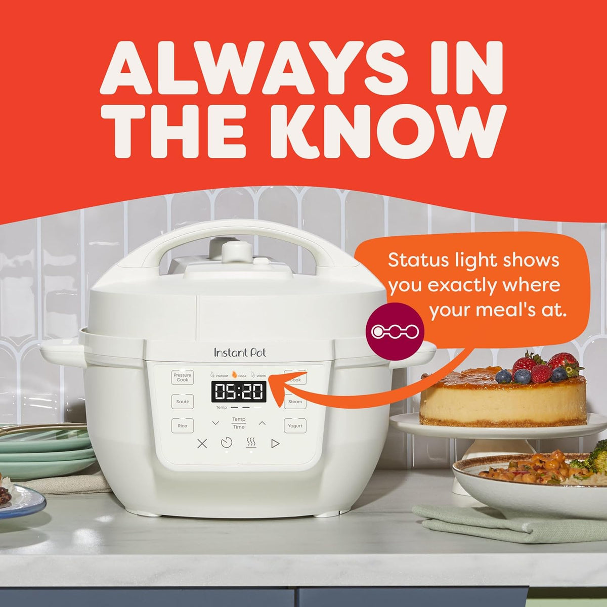 Instant Pot Rio Mini 4 Qt 7-in-1 Electric Pressure Cooker, Sea Salt